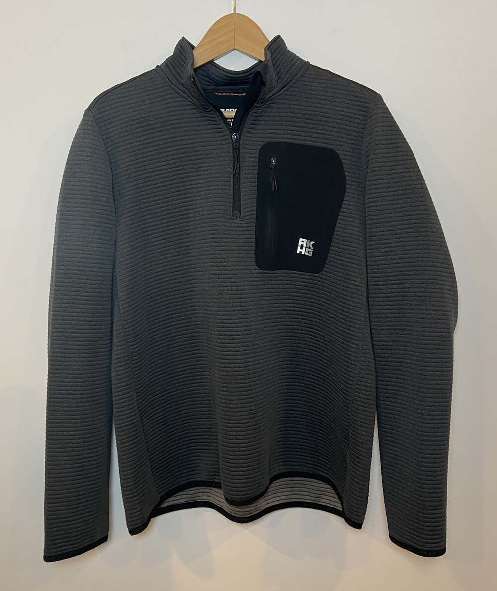 Alaskan Hardgear Duluth Trading Blackburn Quarter Zip Dark Gray Large L